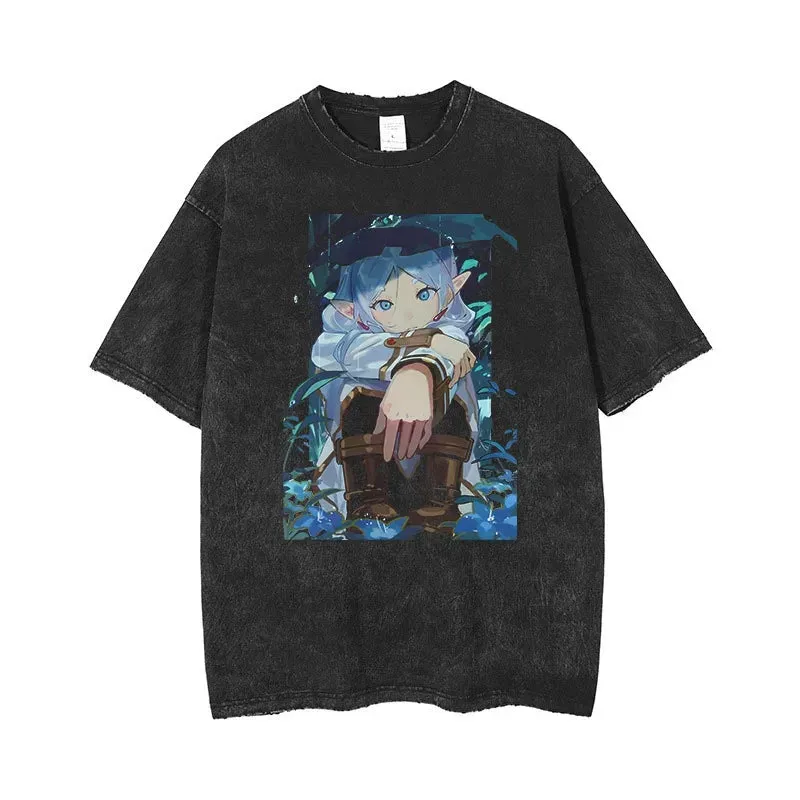 Sousou no Vintage Washed Tee丨Frieren