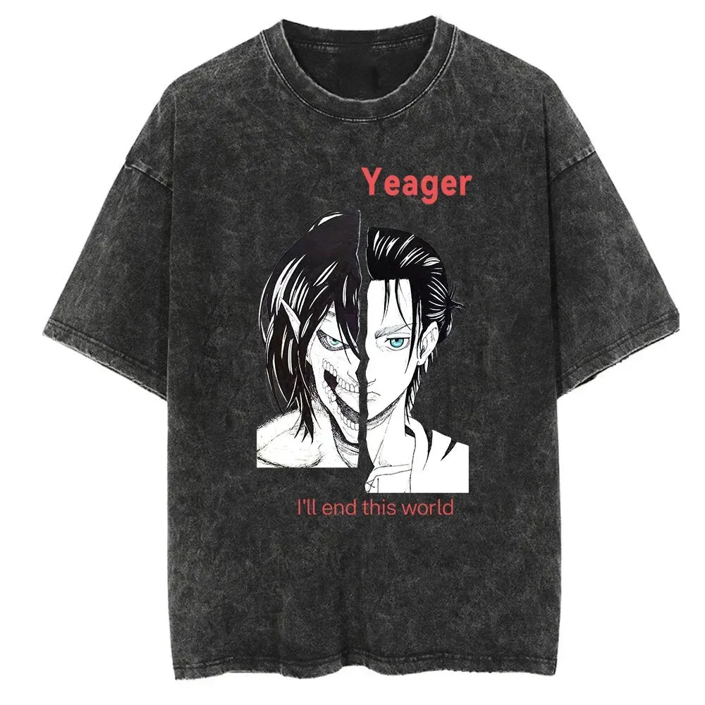 Unisex Anime Inspired Vintage T-Shirt