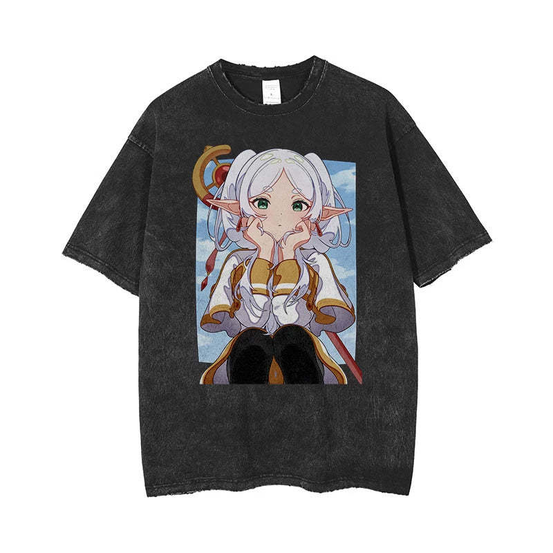 Sousou no Vintage Washed Tee丨Frieren