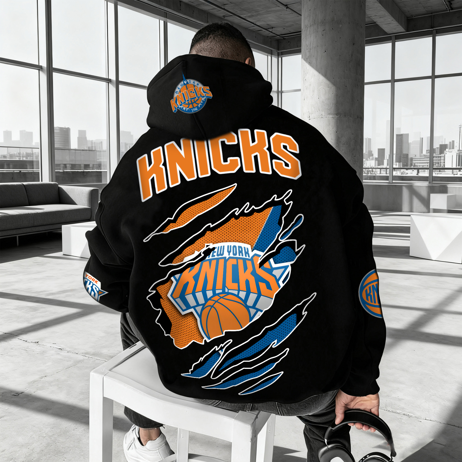 Unisex Graphic Streetwear Vintage Zipper Cardigan Plush Hoodie