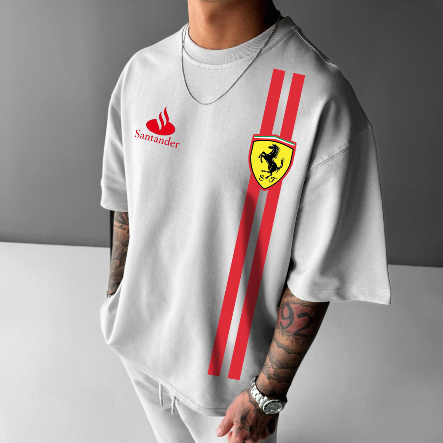 Oversized Casual Racing T-Shirt