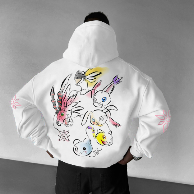 Unisex “Digimon” Anime Style Retro Hoodie