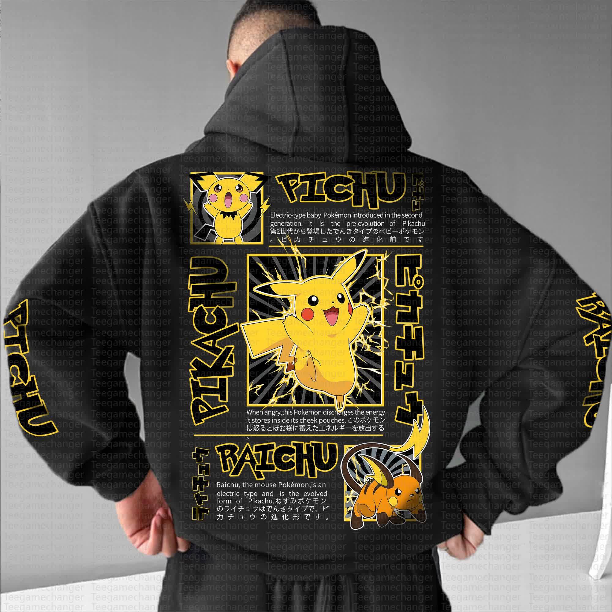 Unisex “Pokémon” Anime Graphic Streetwear Vintage Hoodie