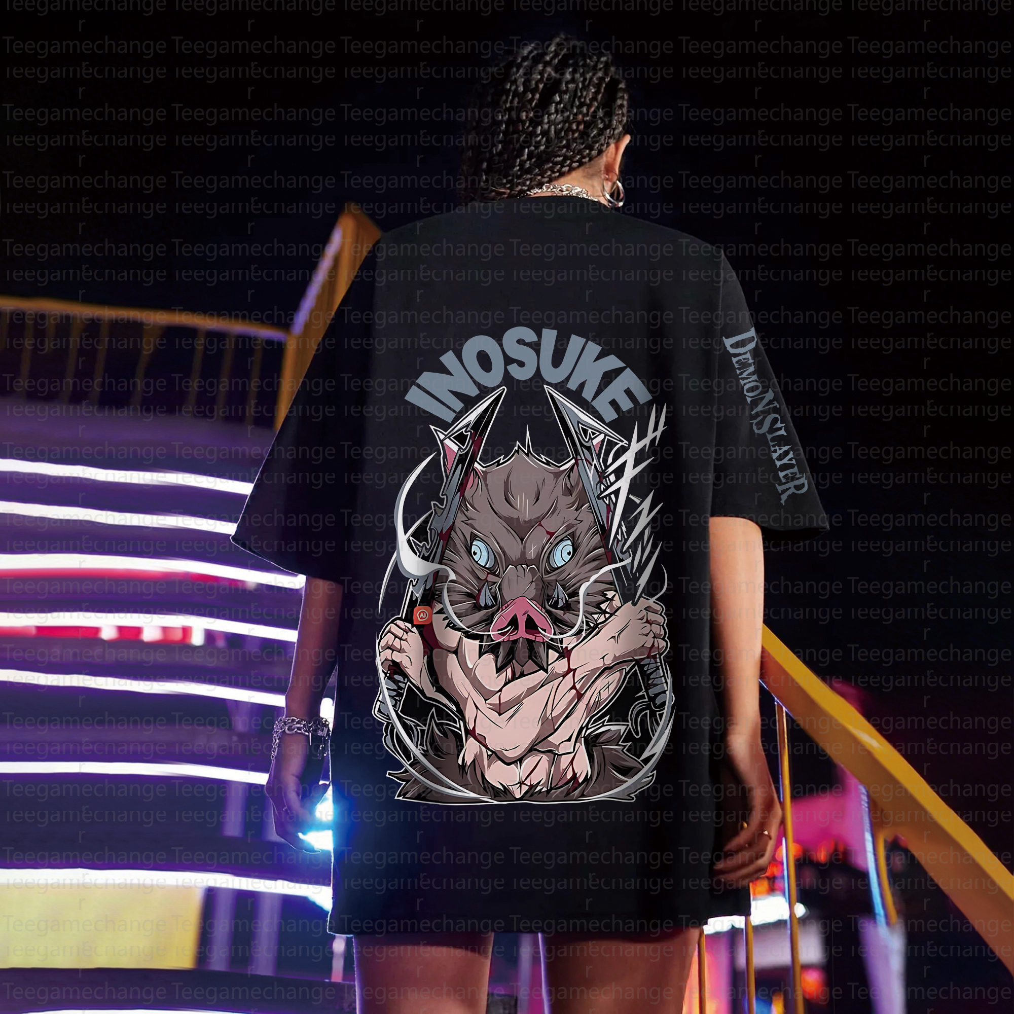 "Demon Slayer" Anime Inspired Vintage T-Shirt