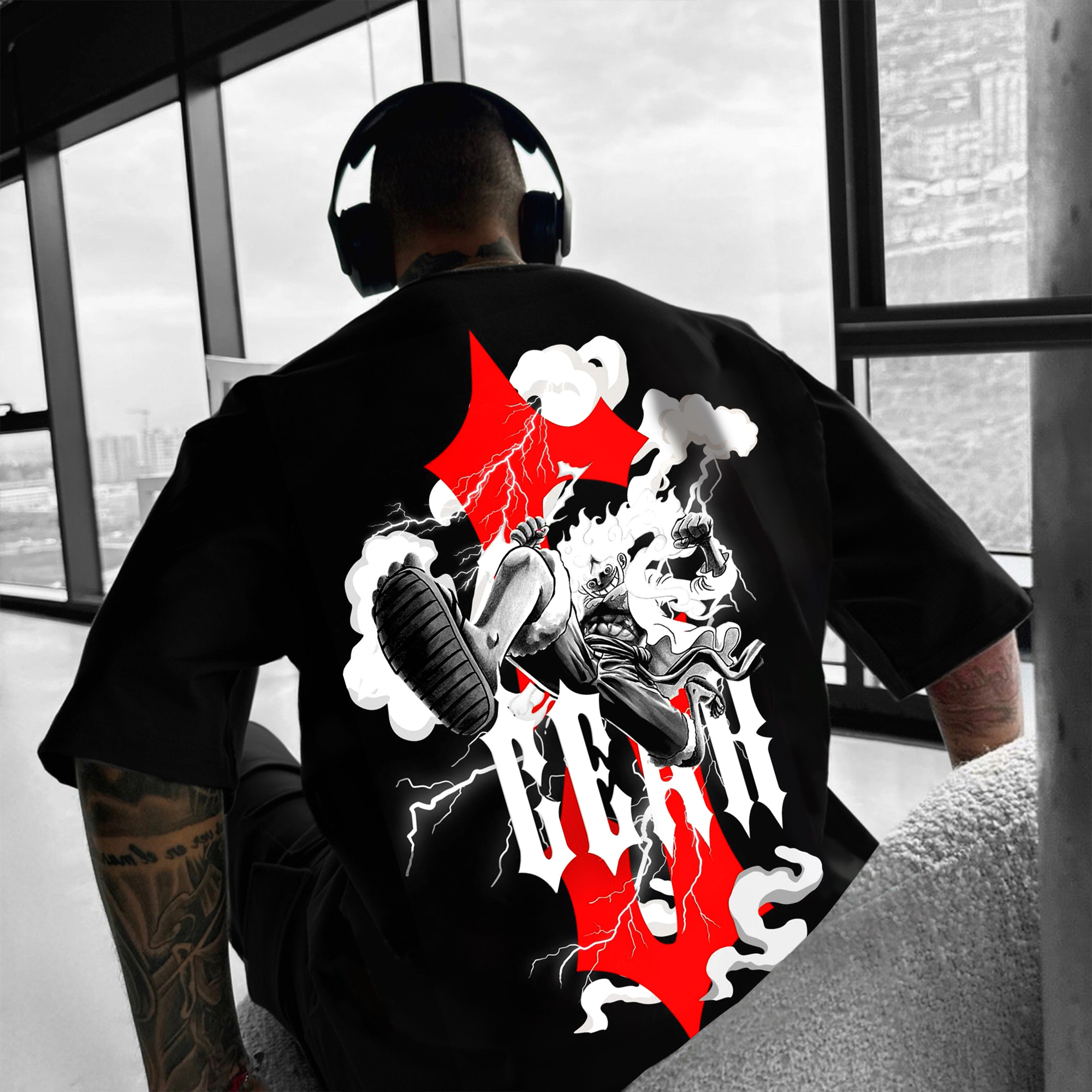 Unisex Casual Anime Print T-shirt 