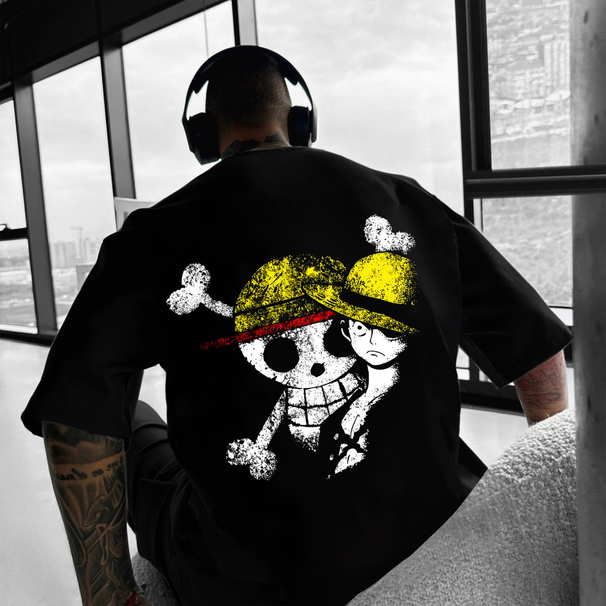 Unisex Casual Anime Print T-shirt 