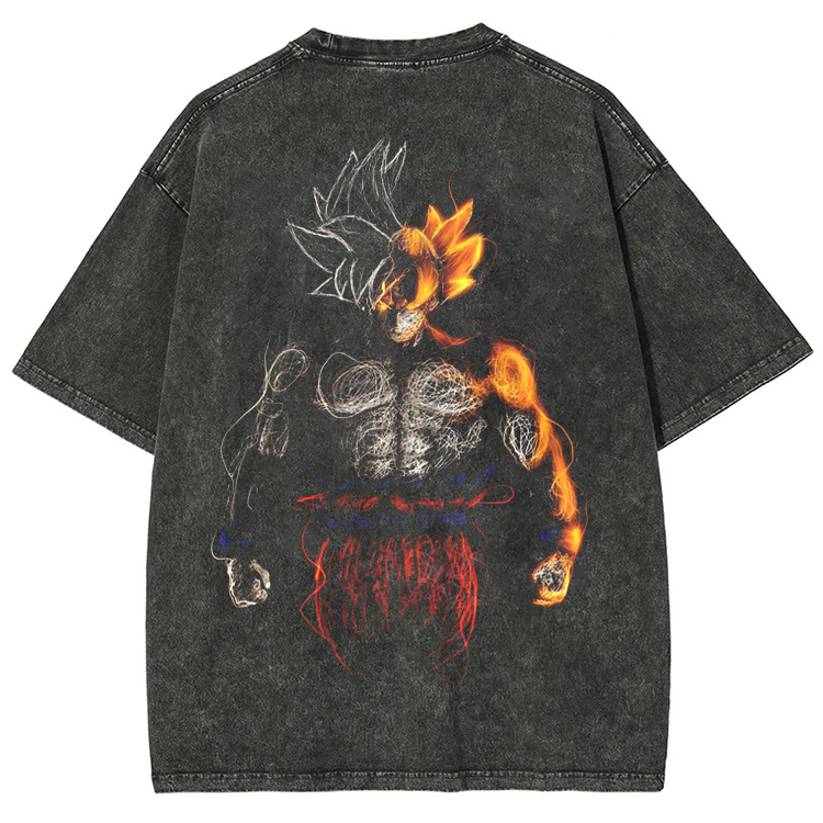 Dragon Ball  “Fierce Battle” Vintage washed Tee