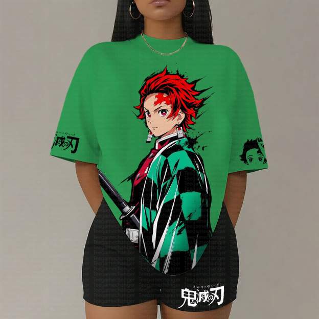 "Demon Slayer" Anime Inspired Vintage T-Shirt