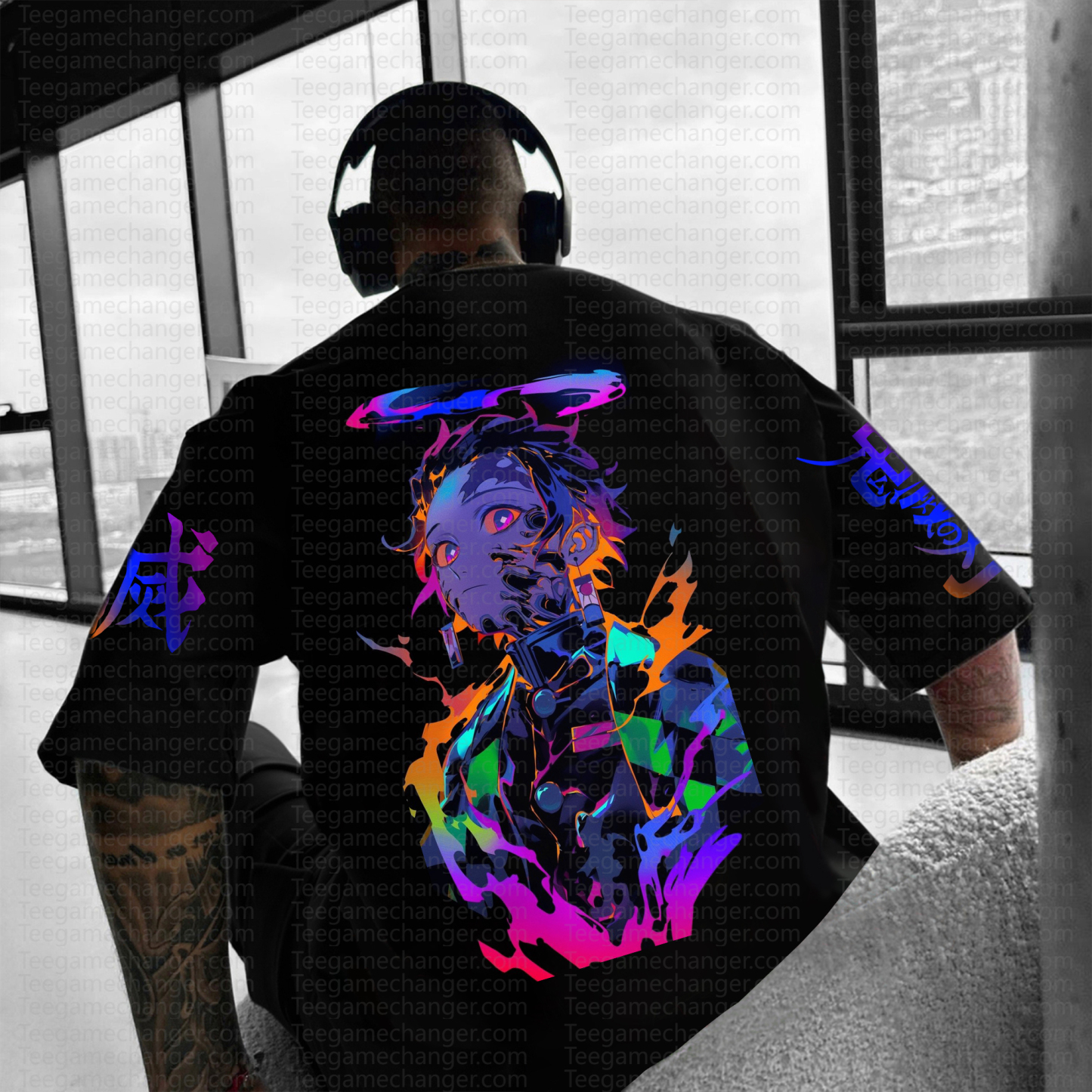 Unisex "Demon slayer" Anime Inspired Vintage T-Shirt