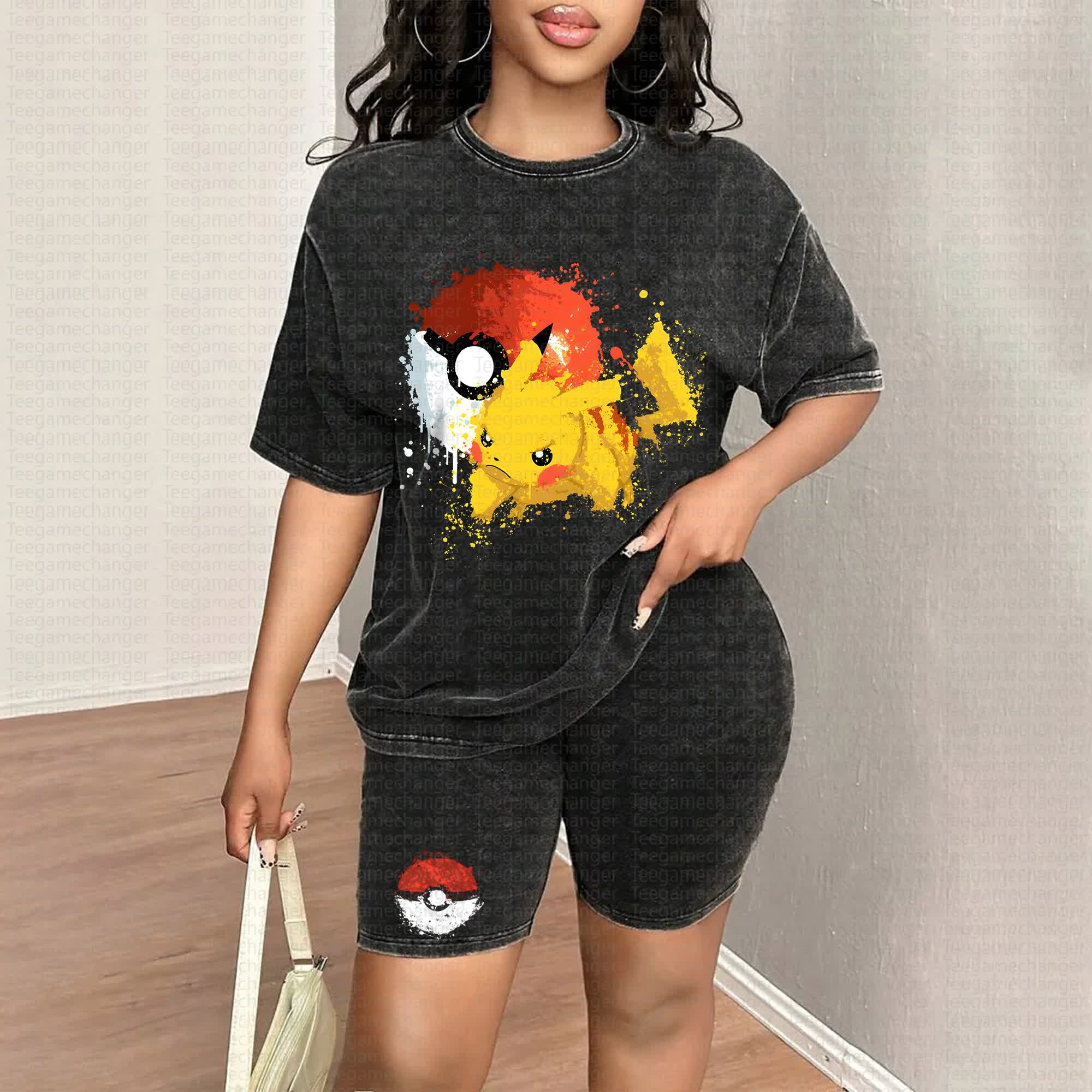 "Pokémon" Anime Vintage High Quality Washed T-Shirt