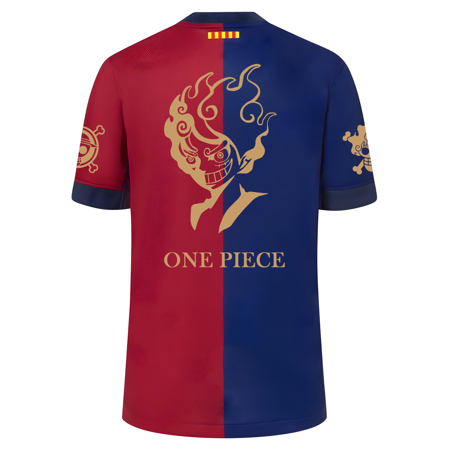 Unisex Retro T-shirt | Barcelona x One Piece