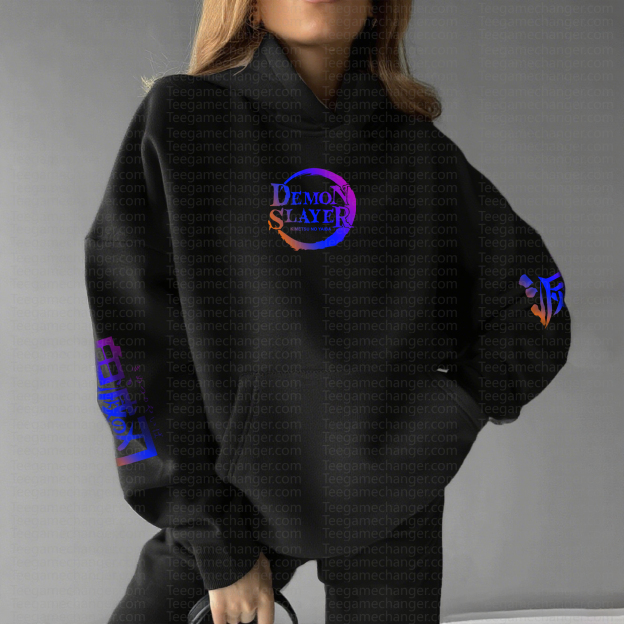 " Demon Slayer " Anime Inspired Vintage Hoodie