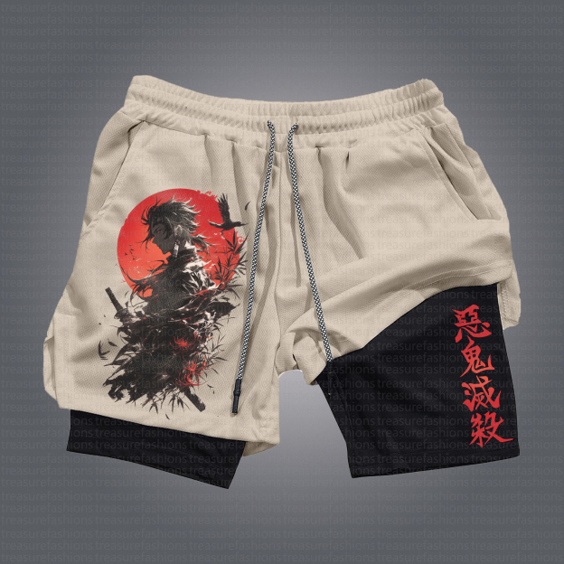 Unisex Casual Anime Streetwear Shorts 丨Demon Slayer