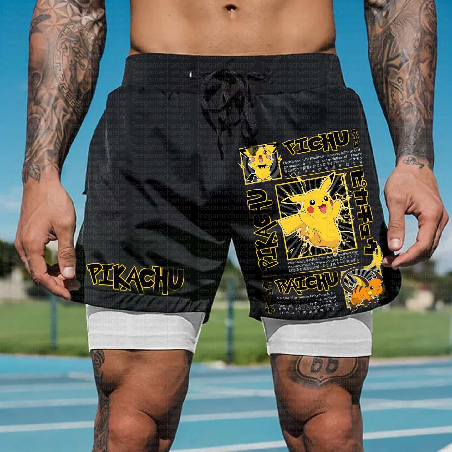 Unisex “Pokémon” Casual Anime Streetwear Shorts