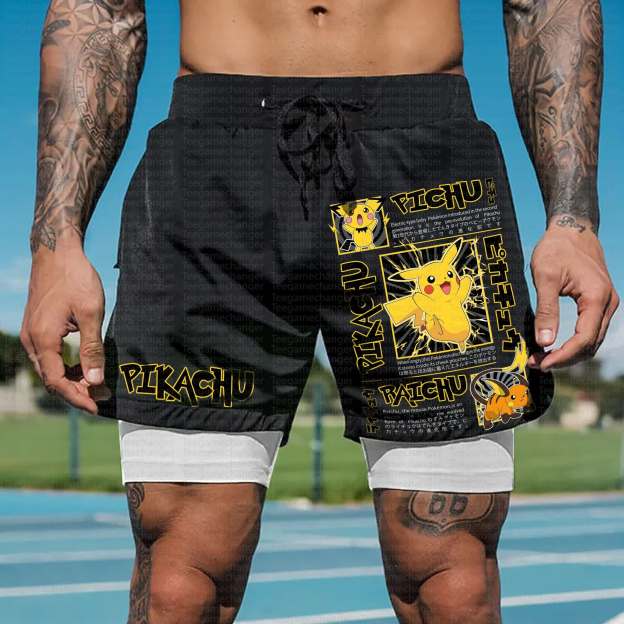 Unisex  “Pokémon” Casual Anime Streetwear Shorts