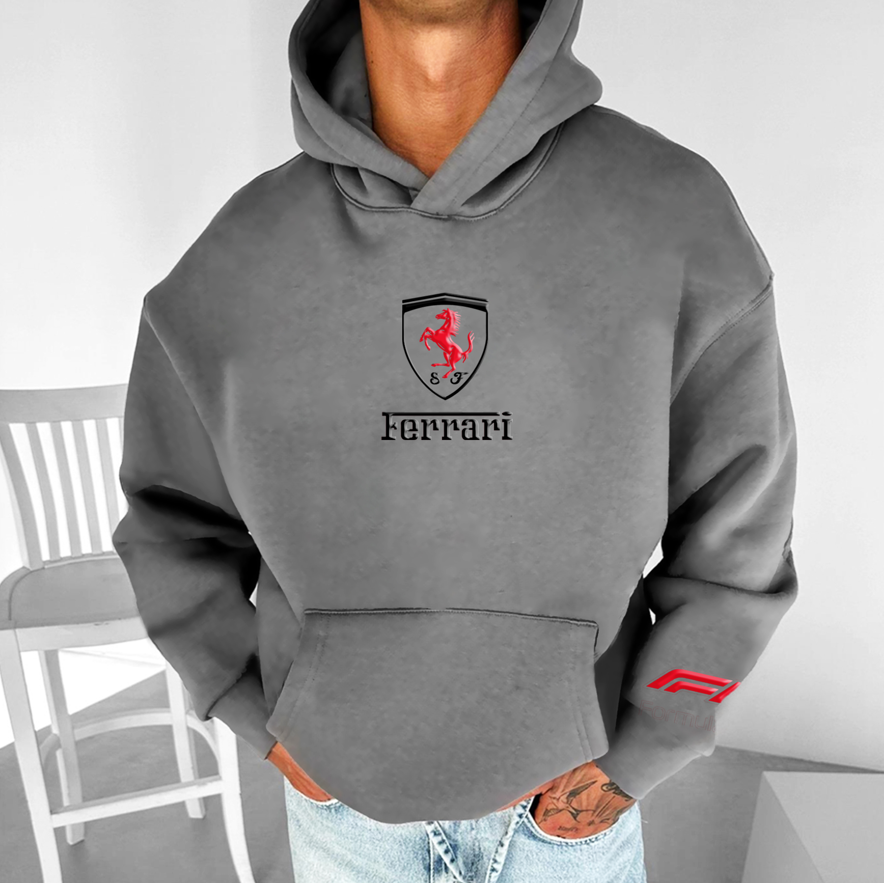 Unisex Super Sports Car Racing Casual Sports Hoodie