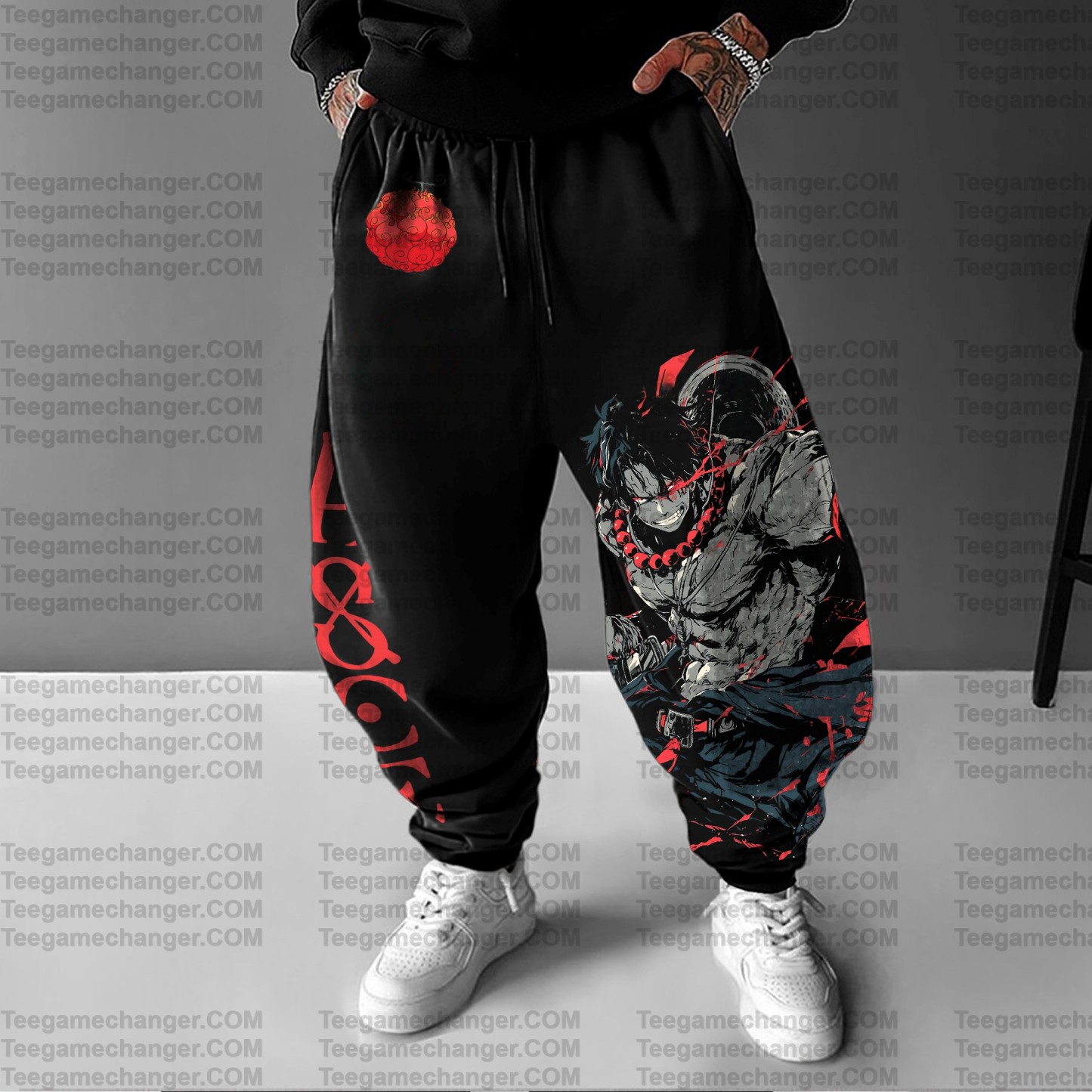 Unisex Anime Printed Gift Oversized Harem Pants