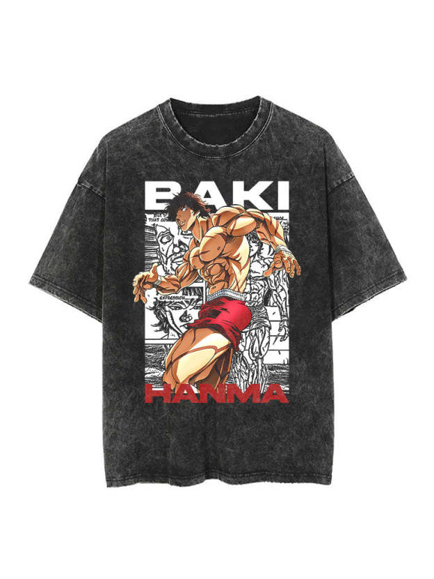 Baki Hanma Panel Vintage Tee-Teegamechanger
