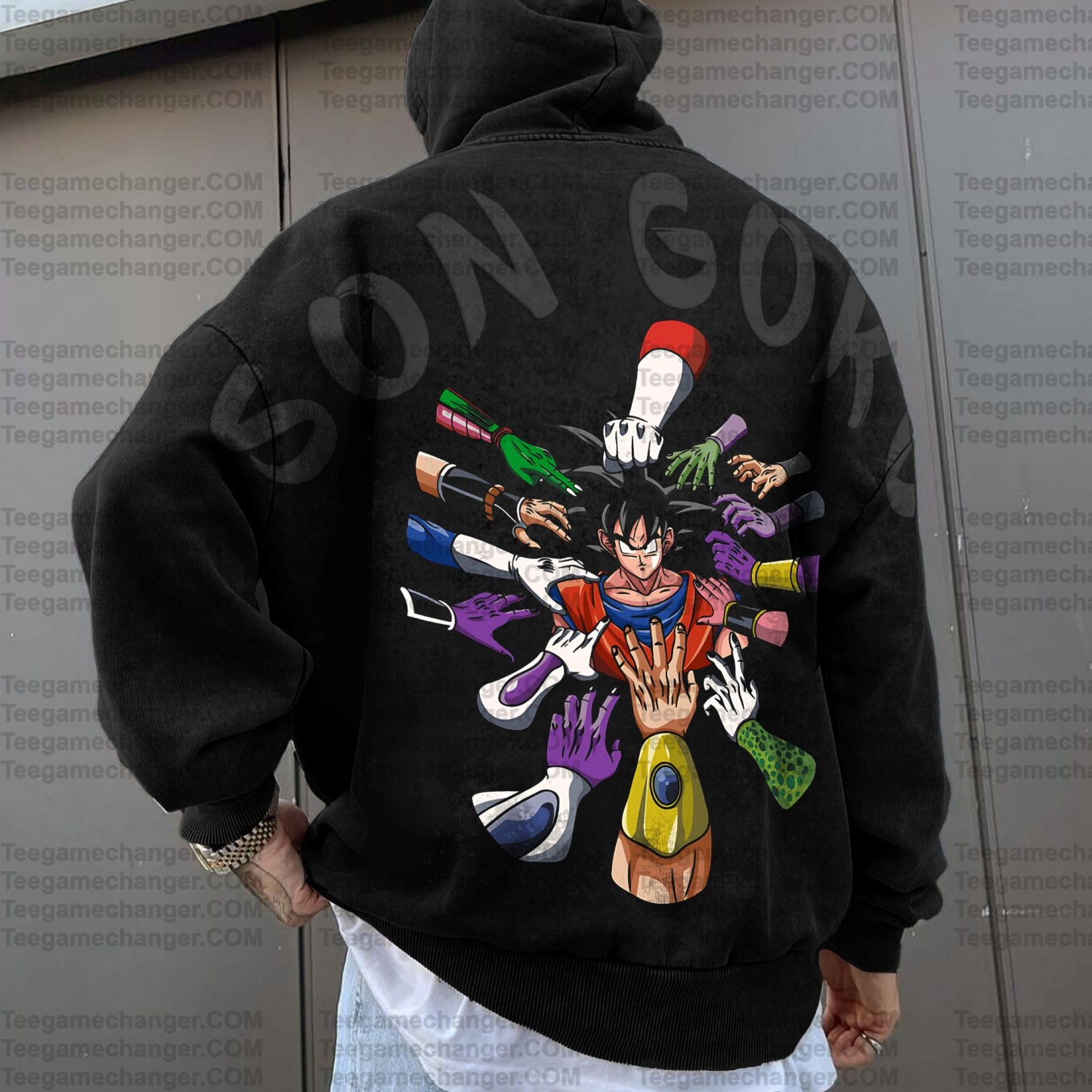 Vintage 3D Direct Inkjet Printed Washed Unisex Plush Hoodie