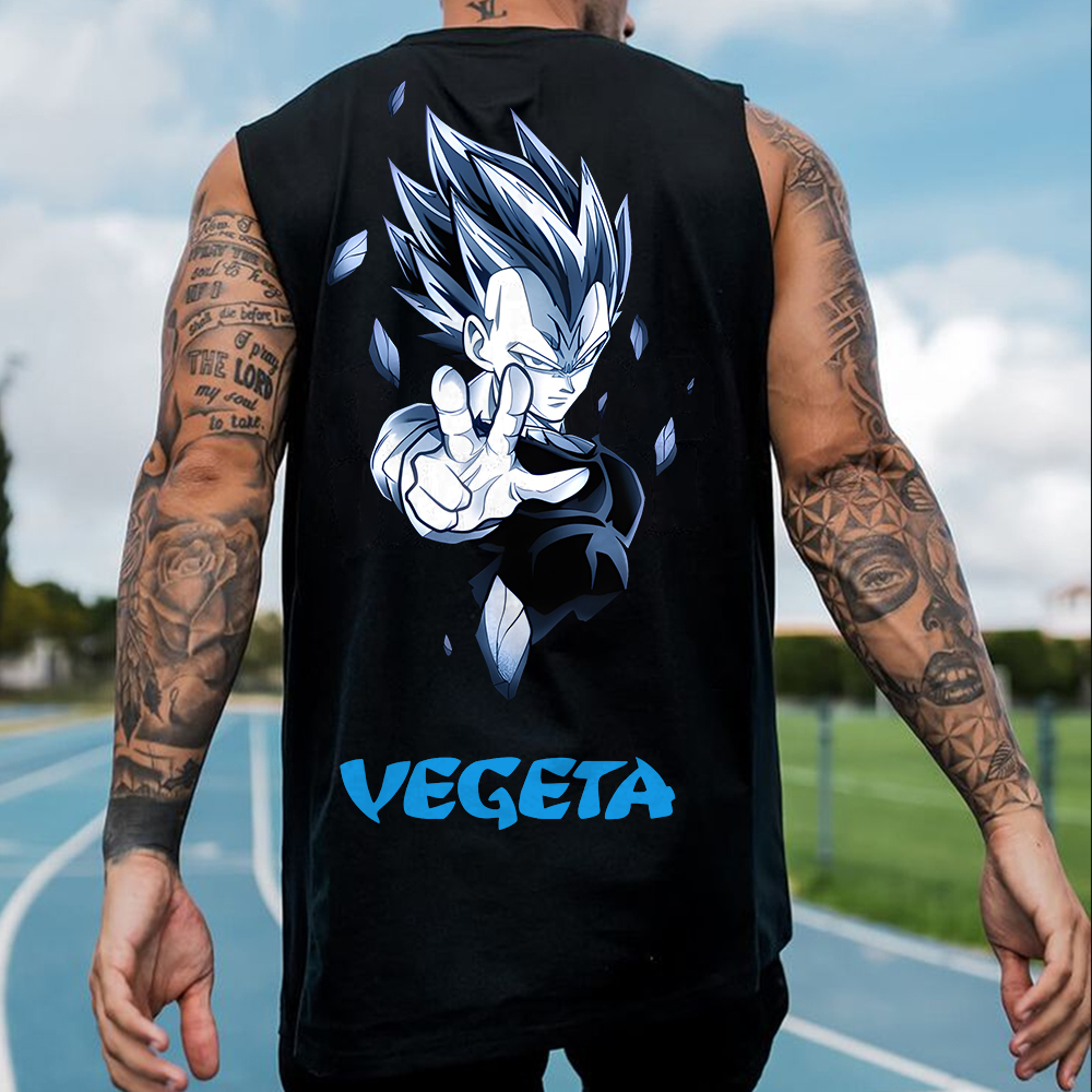 Casual Dragon Ball Anime Vegeta Fitness Tank Top