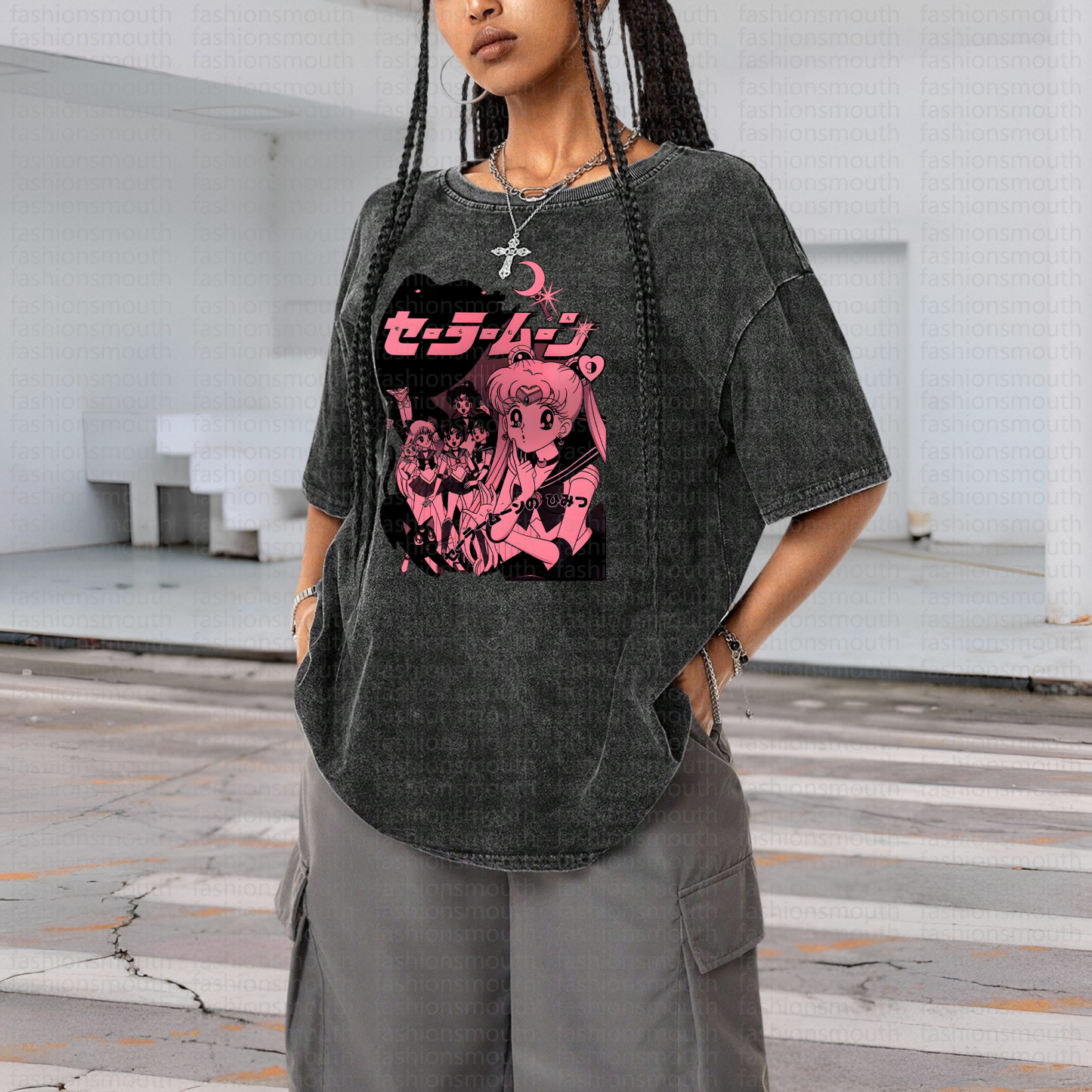 "Sailor Moon" Anime Vintage High Quality Washed T-Shirt