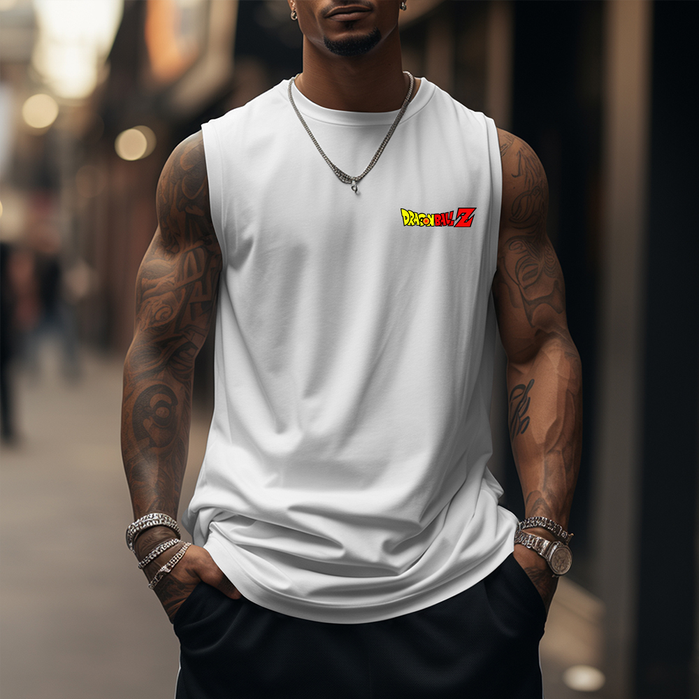 Casual Dragon Ball Anime Vegeta Print Tank Top