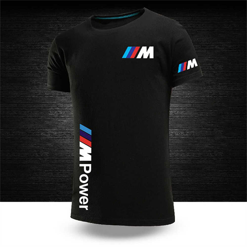 Men's Racing Letter Printed Simple T-shirt