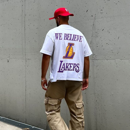 Unisex Vintage Tee丨 Lakers X Dragon Ball Tee