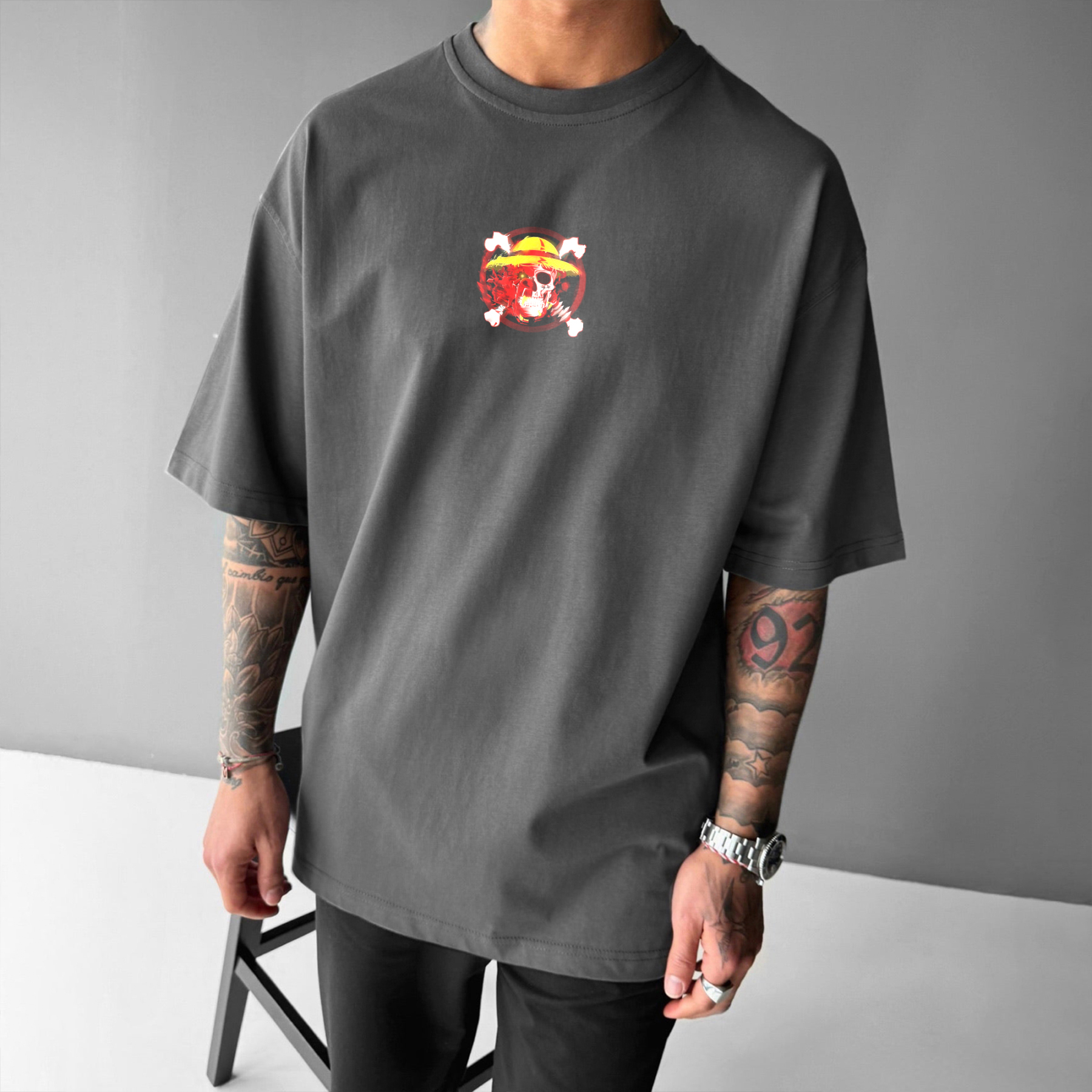 Unisex Casual Anime Print T-shirt 