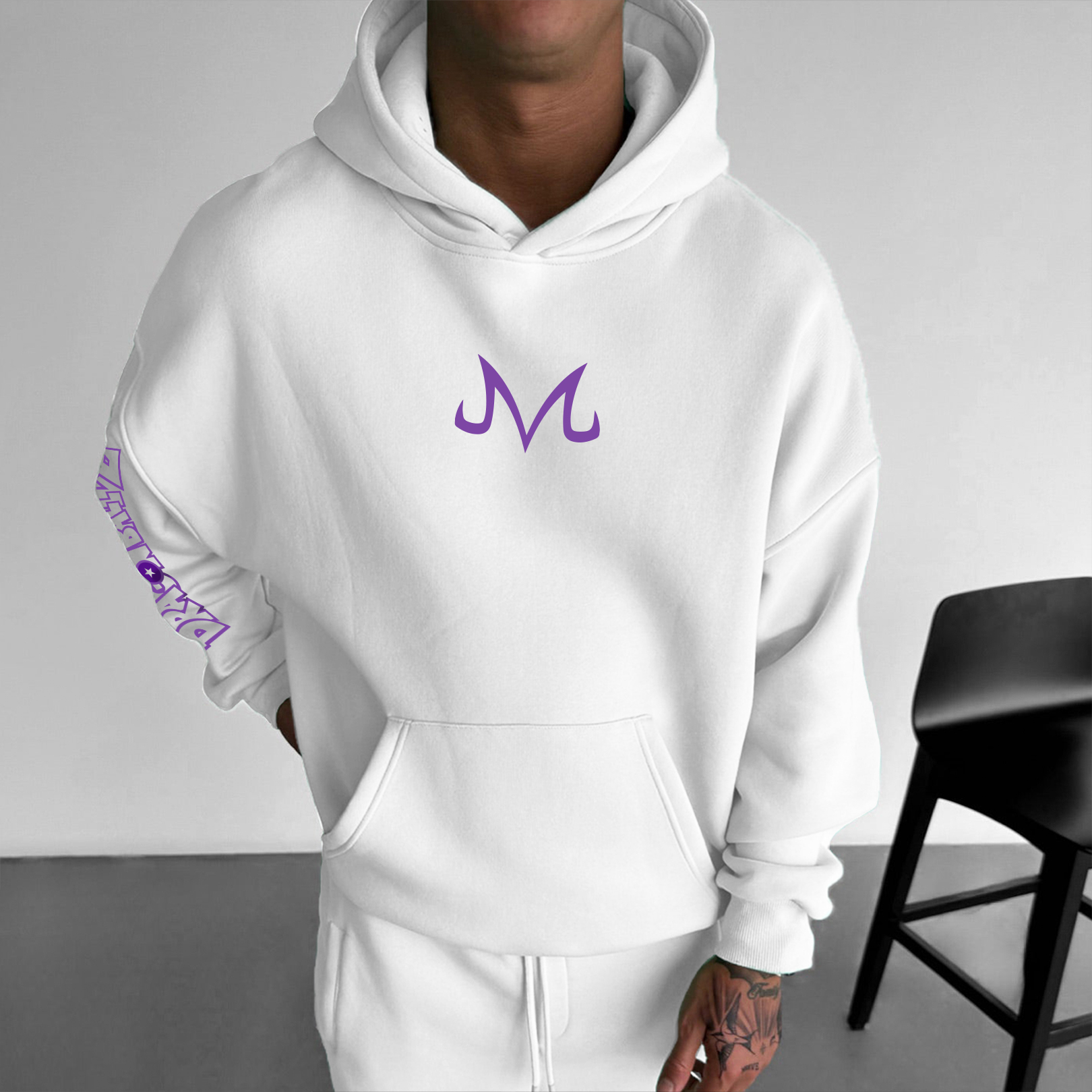 Unisex Anime Enthusiast Printed Oversized Hoodie