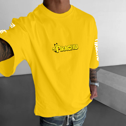 Unisex Anime Inspired Vintage T-Shirt丨Pikachu X Dragon Ball