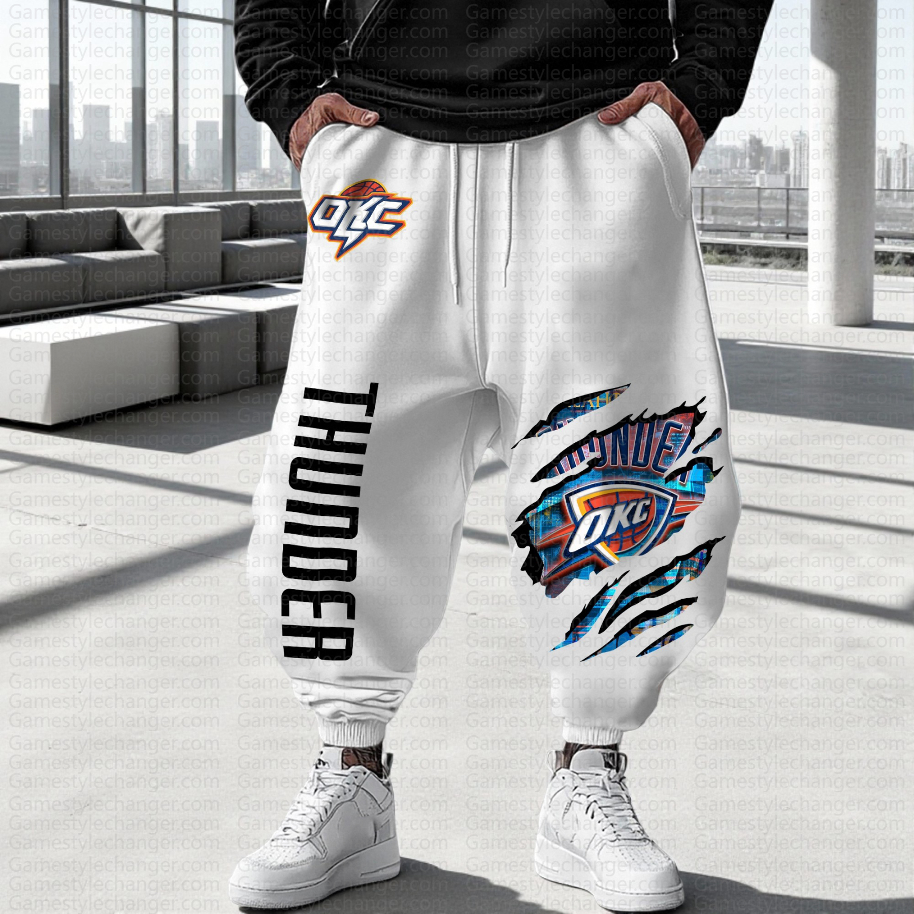 Unisex  Casual  Streetwear Pants