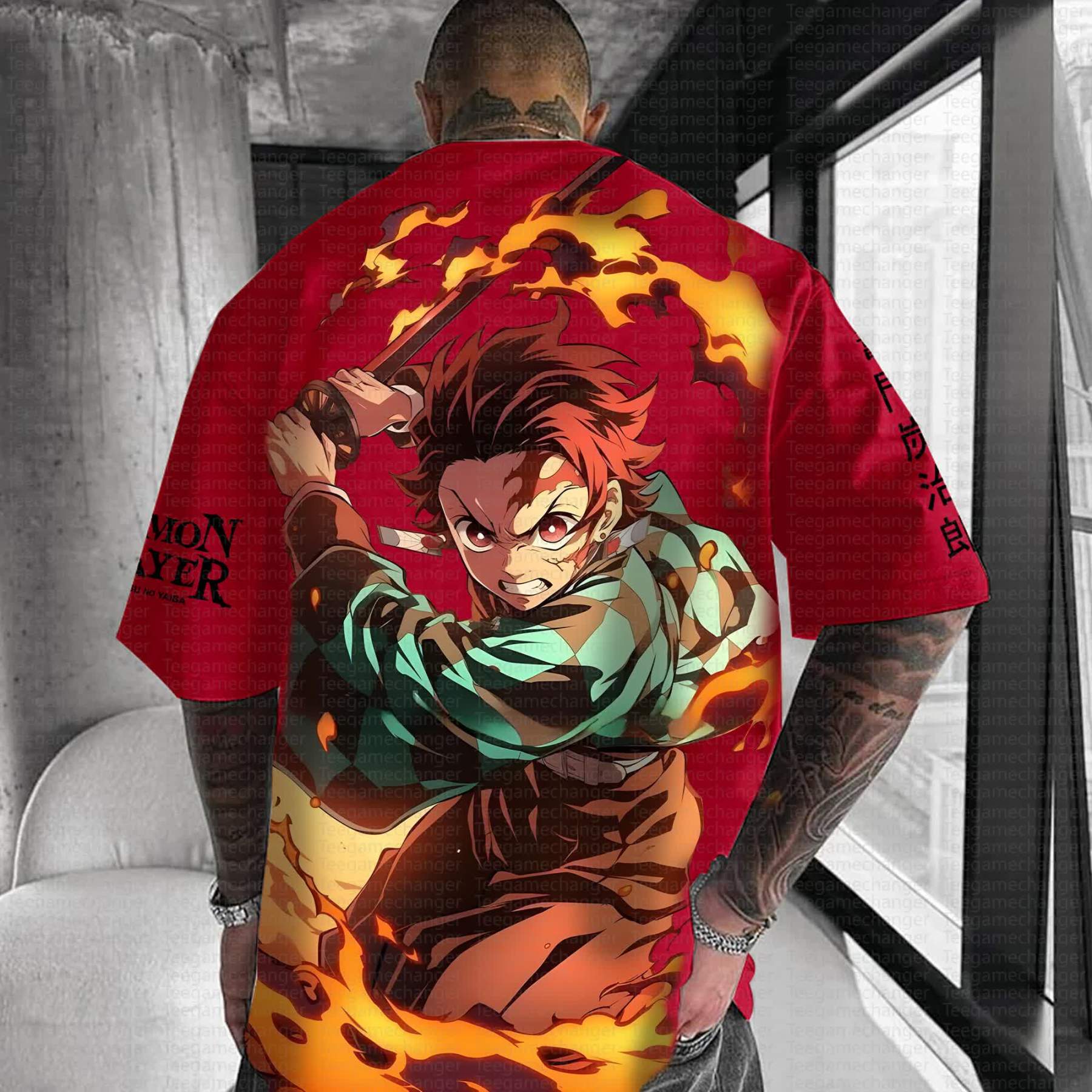 Unisex Anime Inspired Vintage T-Shirt丨Demon Slayer X Pokémon