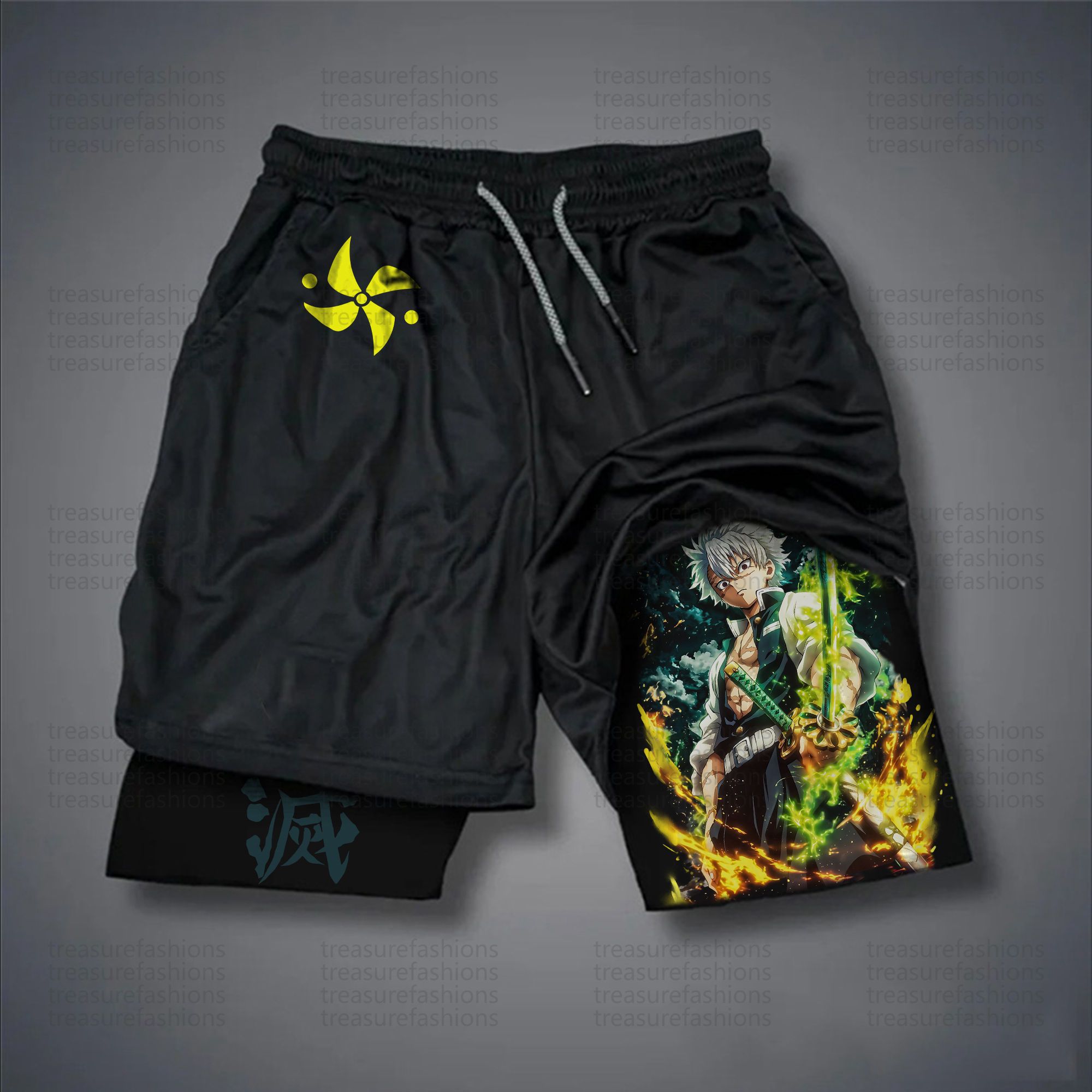 Unisex “ Demon slayer” Casual Streetwear Shorts