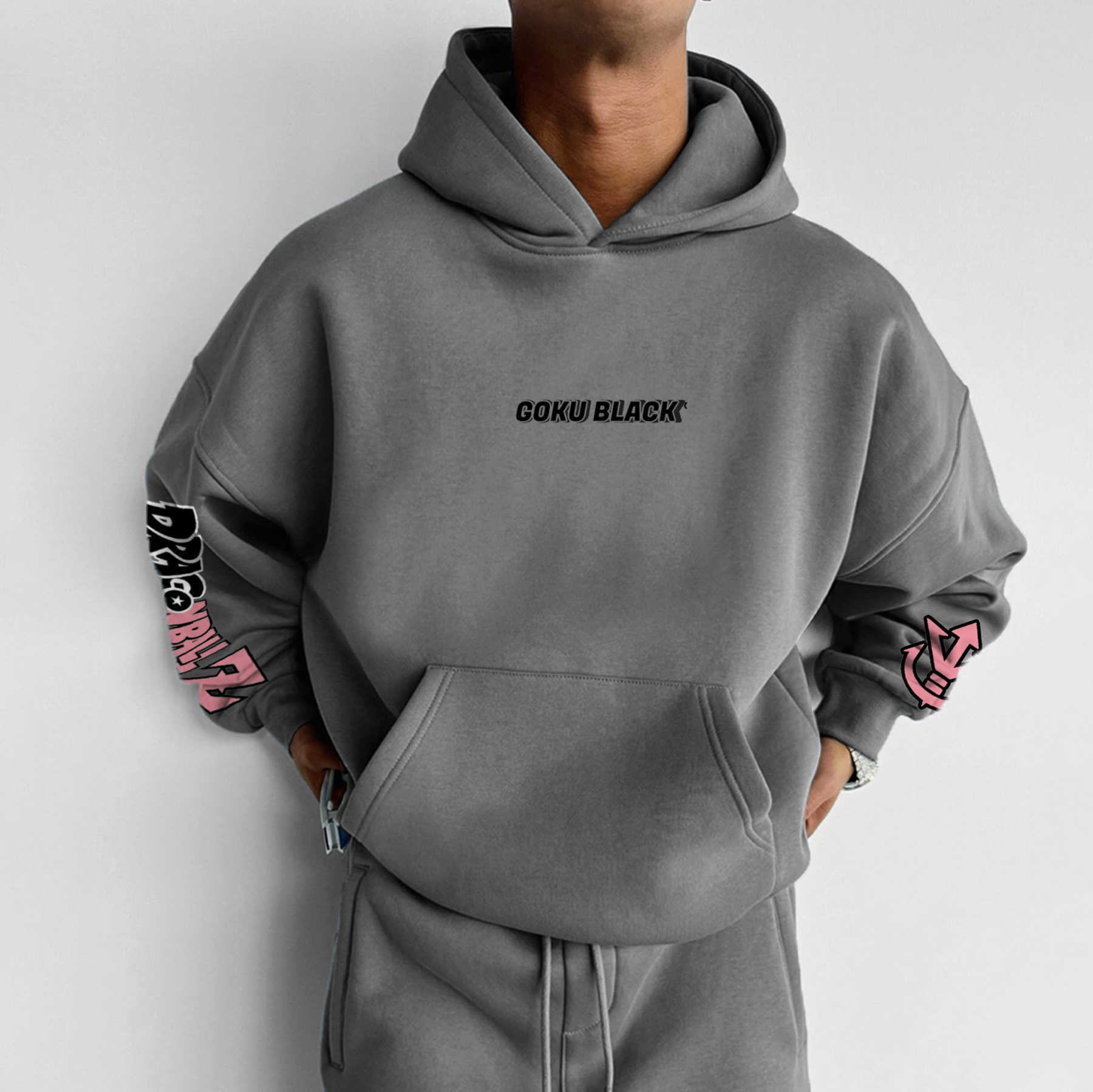 Unisex Anime Print Casual Oversized Hoodie-Teegamechanger