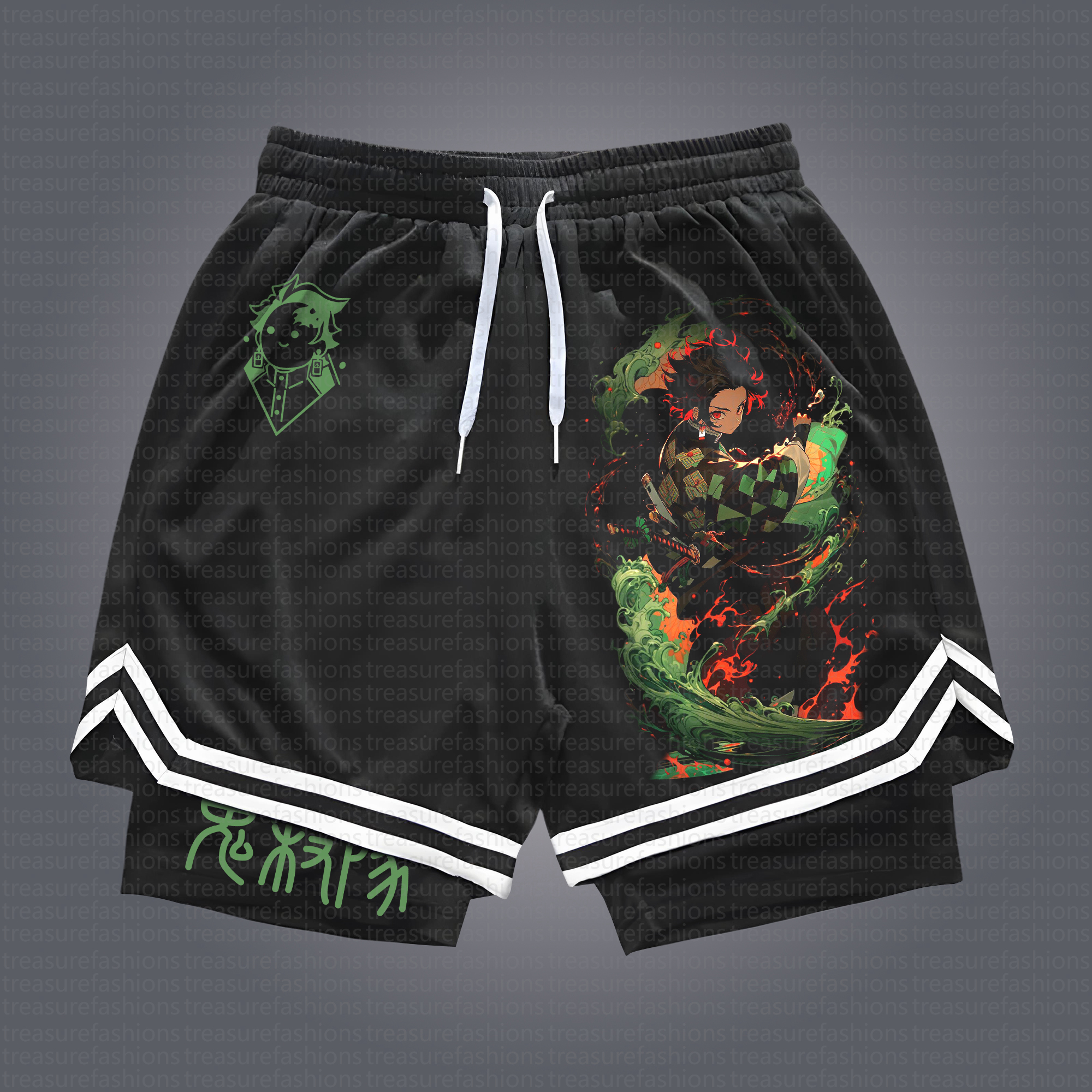 Unisex Casual Anime Streetwear Shorts 丨Demon Slayer