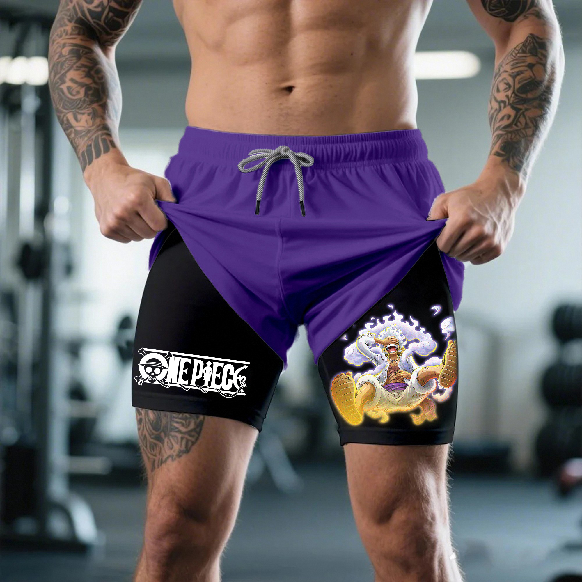 Unisex One Piece Anime Shorts | Luffy Gear 5