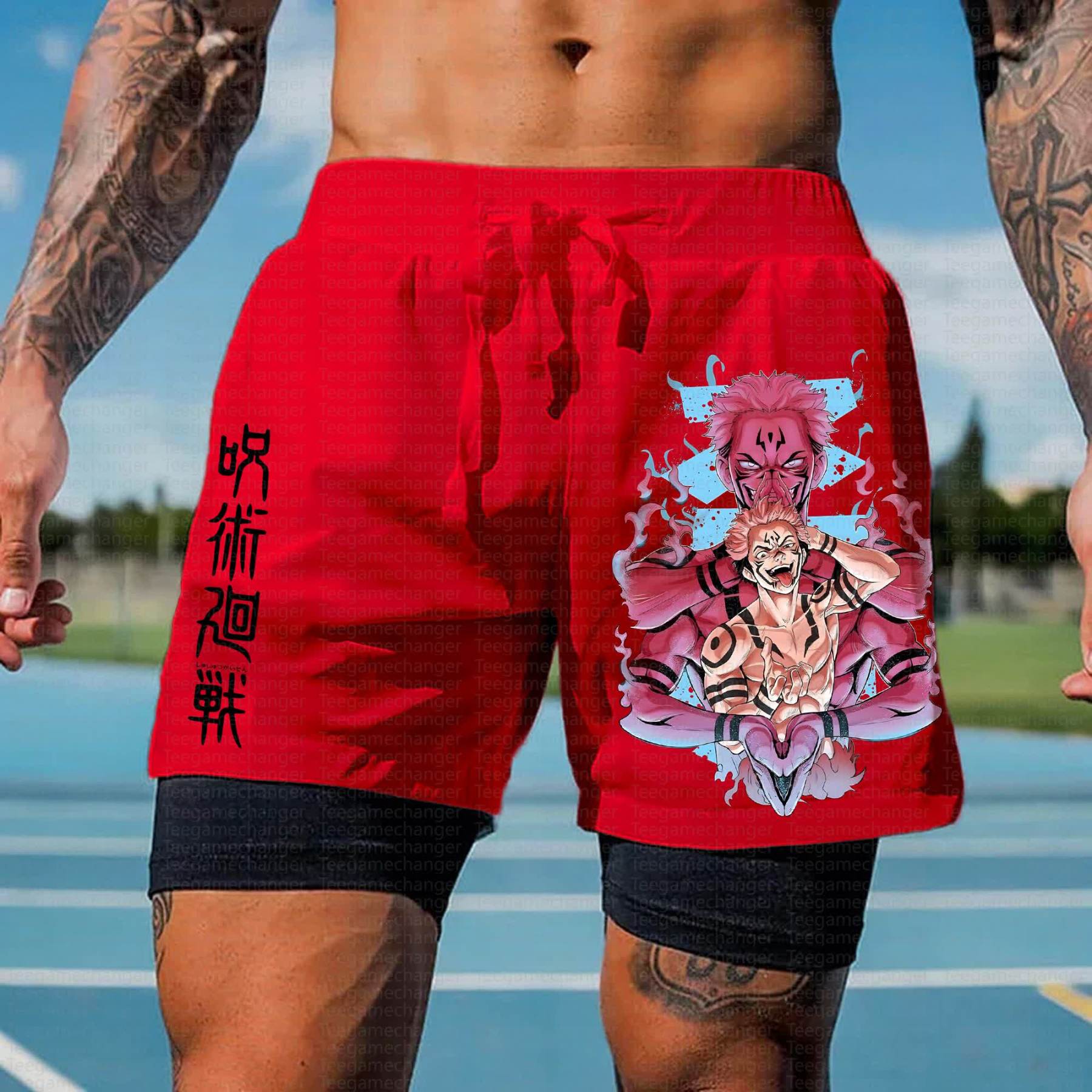 Unisex Casual Anime Streetwear Shorts 丨Demon Slayer X Pokémon