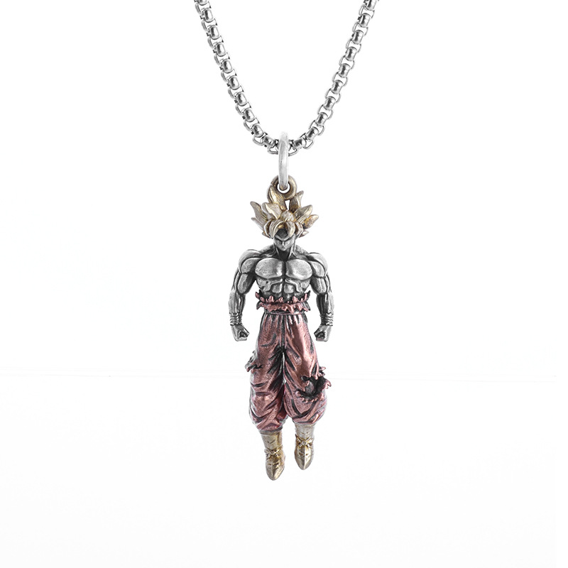 Unisex Anime Character Alloy Necklace-Teegamechanger
