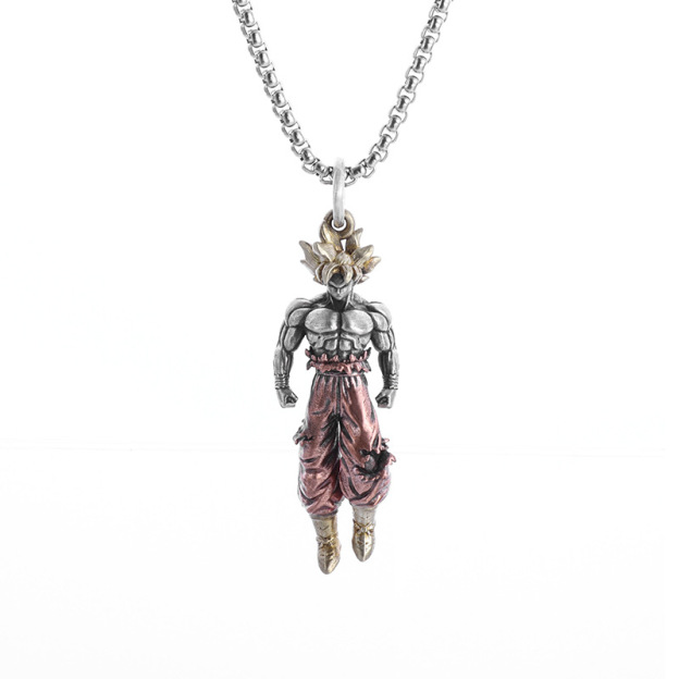 Unisex Anime Character Alloy Necklace-Teegamechanger