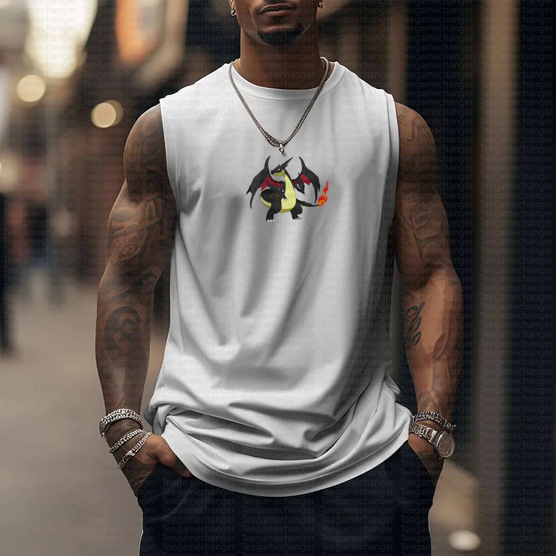 Unisex “Pokémon” Casual Anime  Tank Top