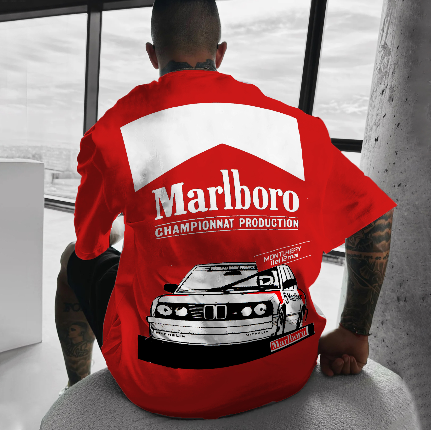 Unisex Oversized Racing Casual T-shirt