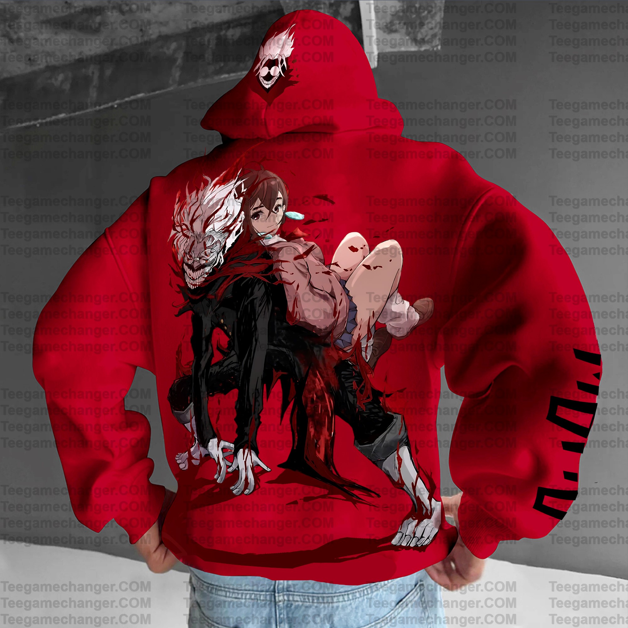 Unisex Anime Print  Casual Oversized Hoodie