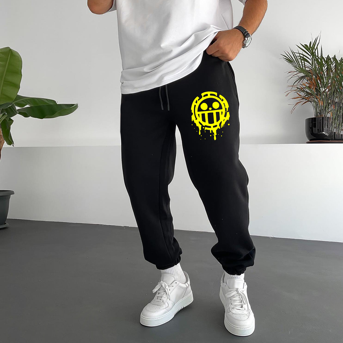 "anime Print"Jolly Roger Trafalgar Law Sweatpants