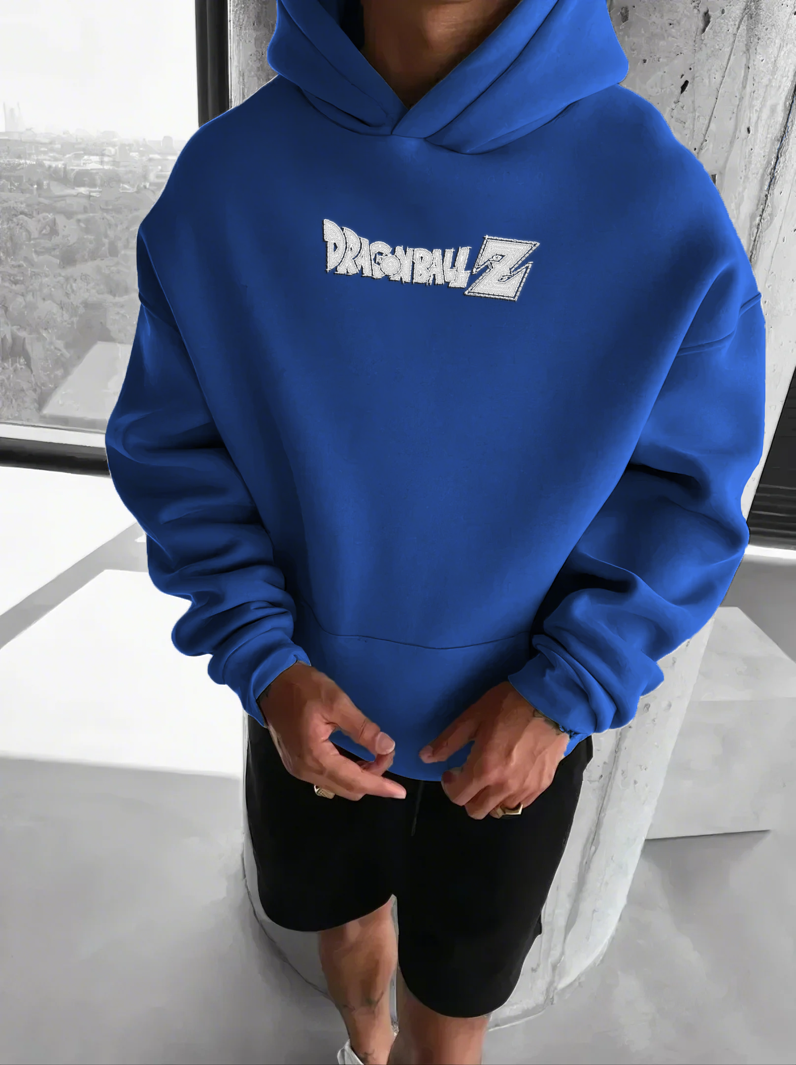 Unisex Oversized Puff Print Hoodie Vintacrew-Teegamechanger