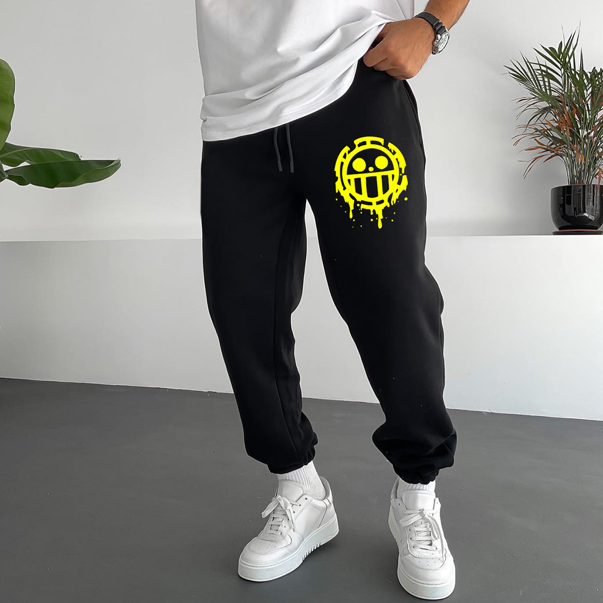 "anime Print"Jolly Roger Trafalgar Law Sweatpants