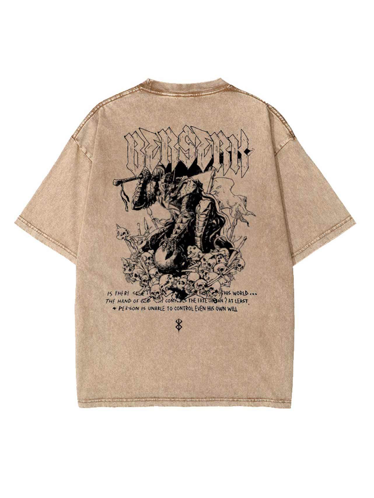 Guts Bloodshed Embroidered Vintage Tee-Teegamechanger