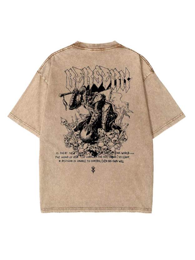 Guts Bloodshed Embroidered Vintage Tee-Teegamechanger