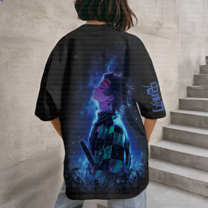 "Demon Slayer" Anime Inspired Vintage T-Shirt