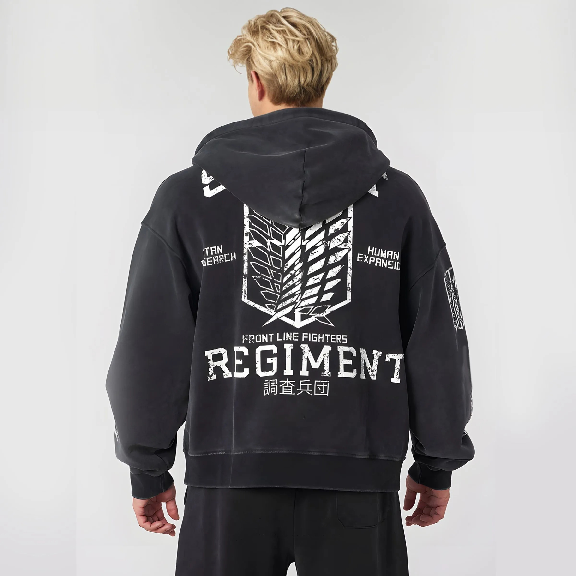Unisex “ATTACK ON TITAN” Anime Style Retro Hoodie